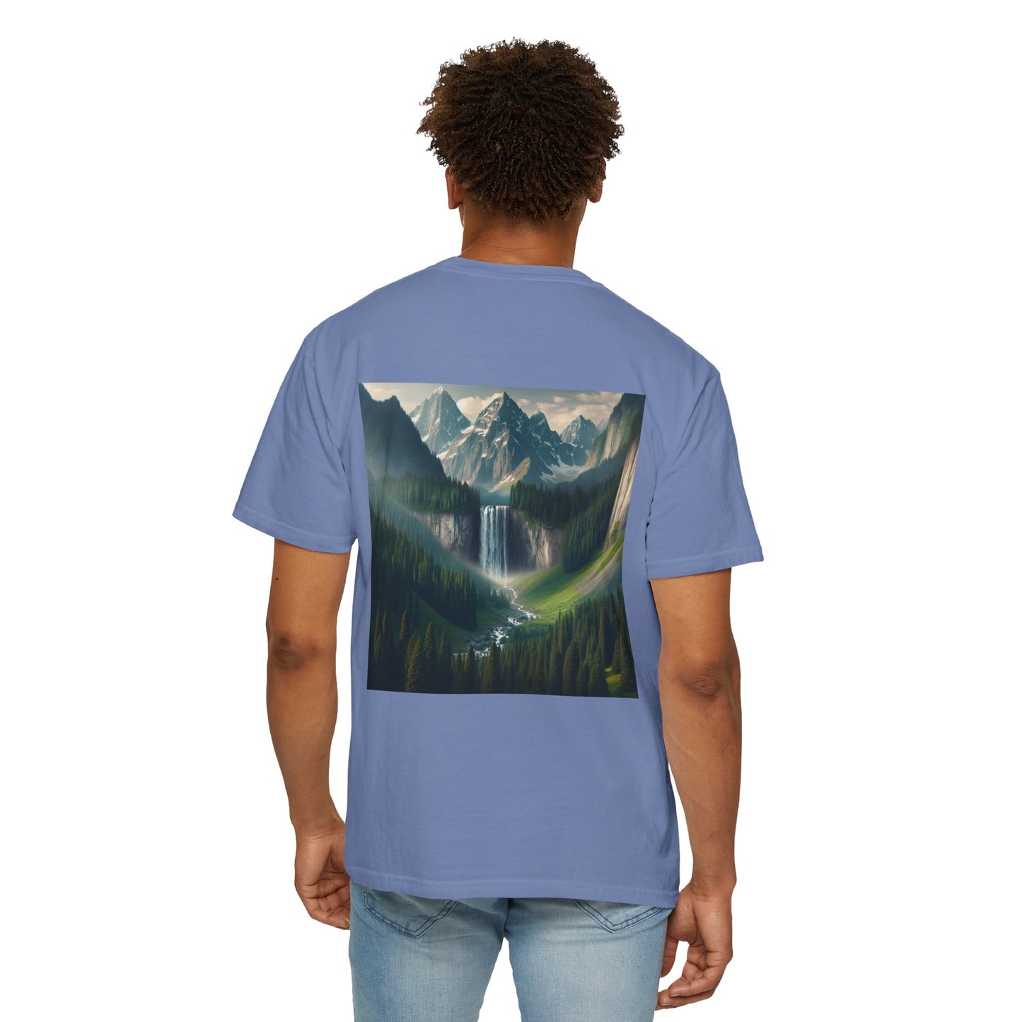 Hiking, Waterfall, Unisex T-shirt