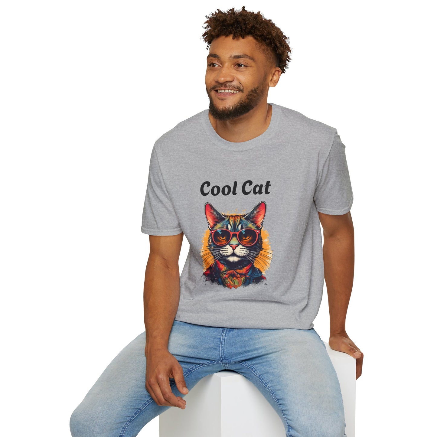 Cool Cat Unisex Softstyle T-Shirt