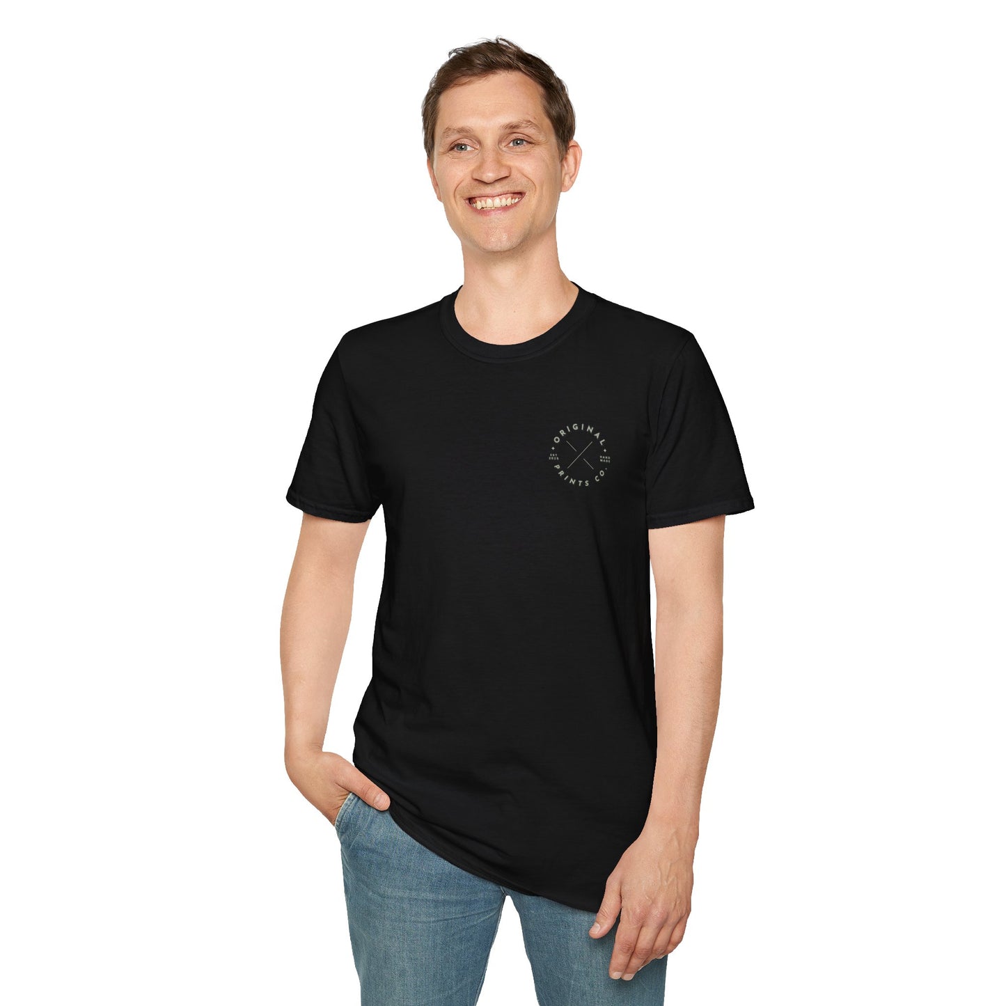 Original Prints Co Logo, Unisex Softstyle T-Shirt