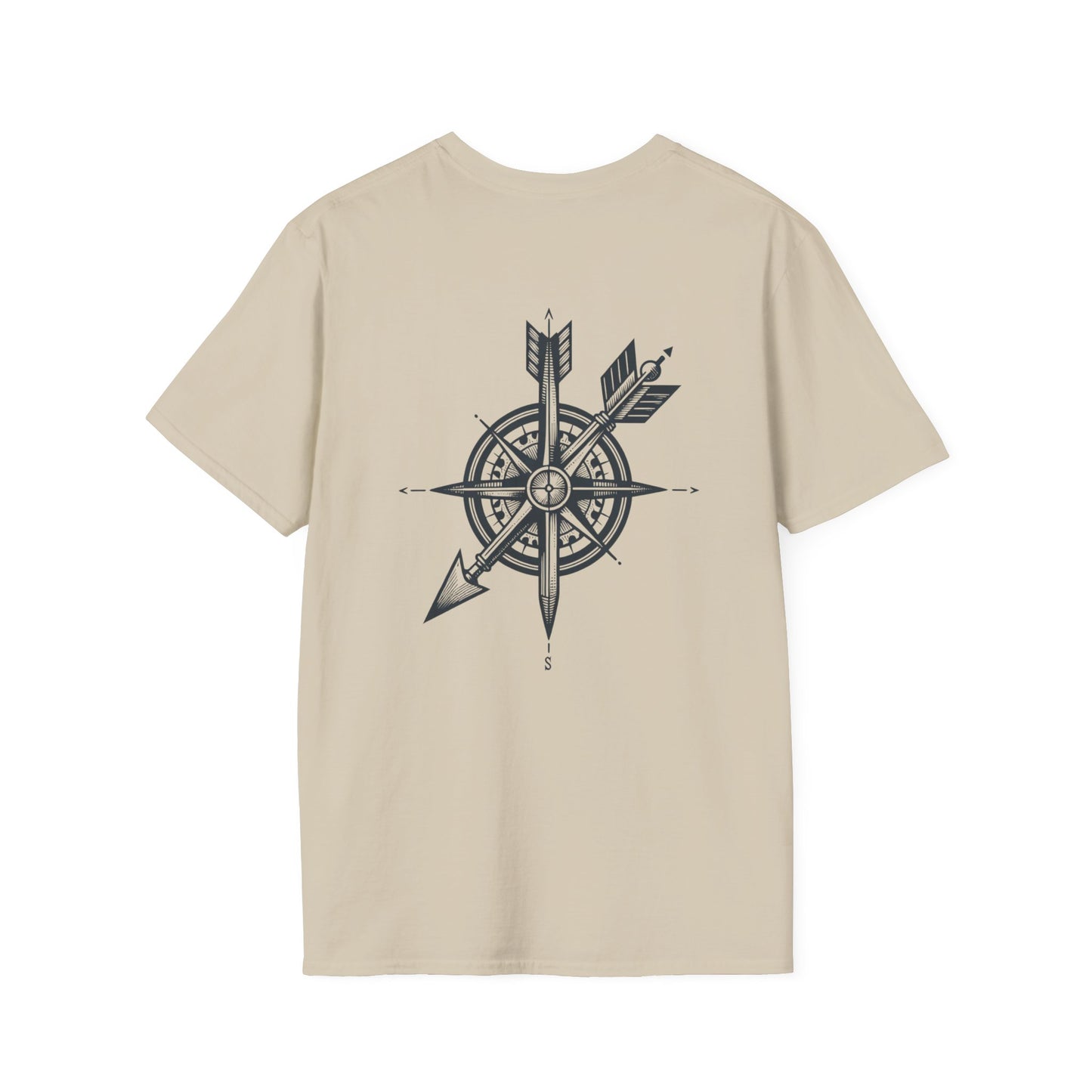 Adventure Compass Unisex Softstyle T-Shirt - Explore & Navigate Your Journey