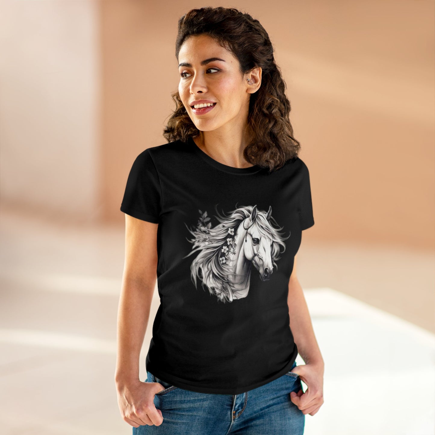 Horse Head, Women's Cotton Tee