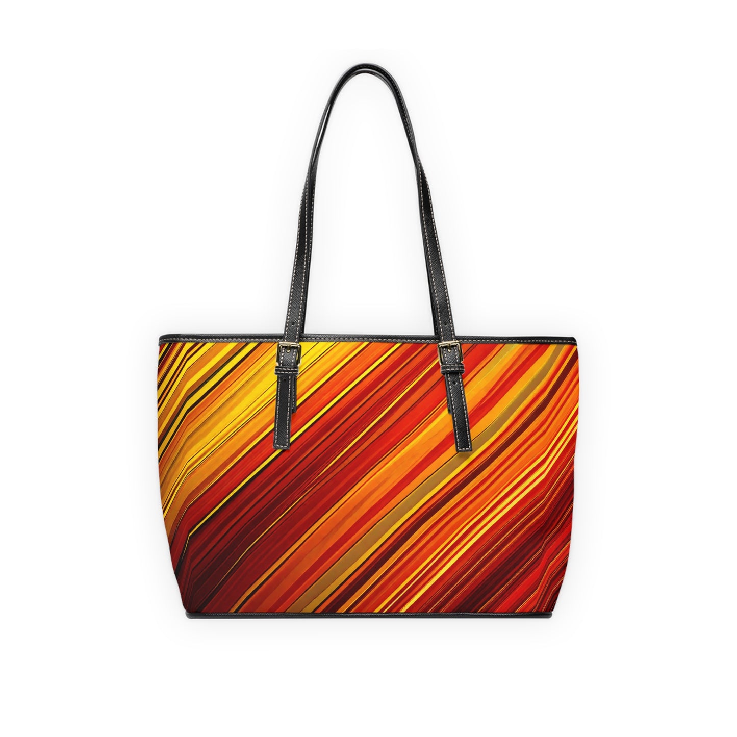 Vibrant PU Leather Shoulder Tote Bag