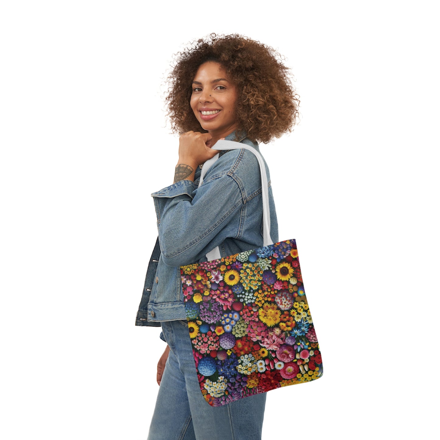 Canvas Tote Bag, Flowers